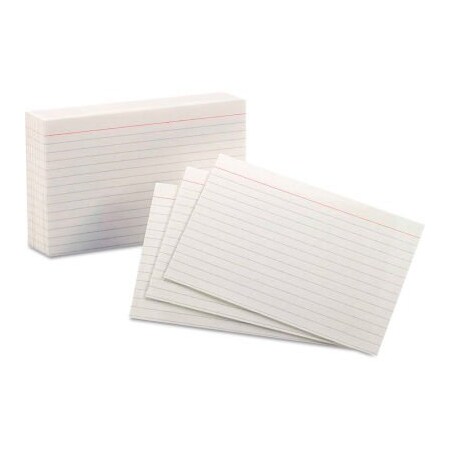 Esselte Oxford¬Æ Rule Index Cards, 4" x 6", White, 100/Pack 41